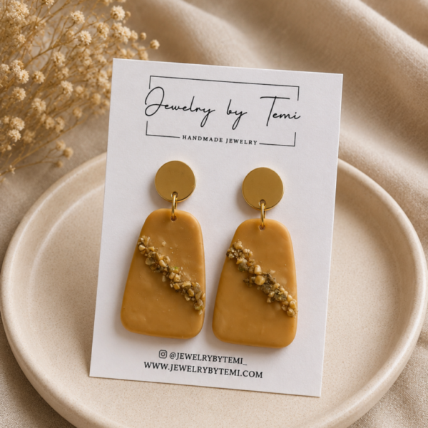 Golden Sandstone Earrings