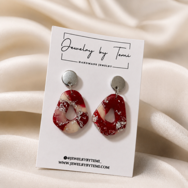Scarlet Veil Earrings